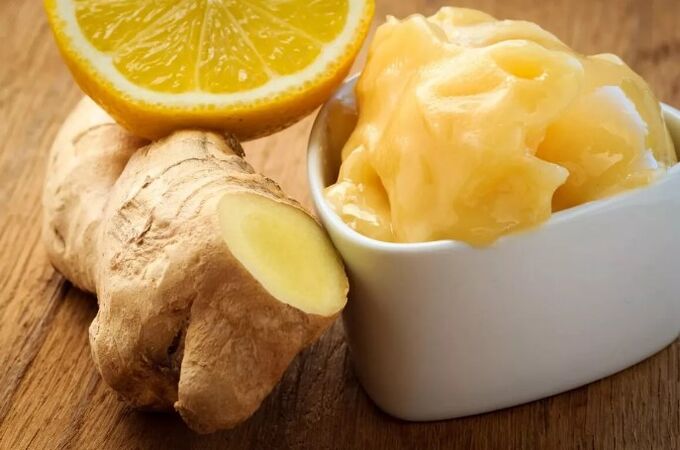 Ginger with honey