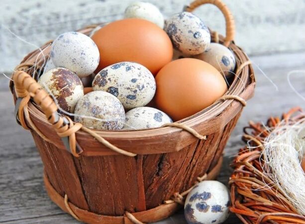 Quail or chicken egg